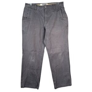 Mountain Khakis Original Mountain Pant Mens 34x30 Gray Relaxed Fit Canvas Hiking